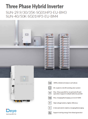 DEYE 30KW HİBRİT TRİFAZE İNVERTER HV