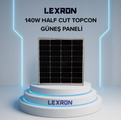 LEXRON 140W HALF-CUT TOPCON MONO GÜNEŞ PANELİ