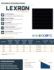 LEXRON 160W 32 CELL 16BB HALF-CUT TOPCON GÜNEŞ PANELİ