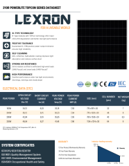 LEXRON 240W 48 CELL 16BB HALF-CUT TOPCON GÜNEŞ PANELİ