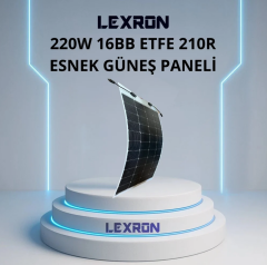 LEXRON 220W 16BB ETFE 210R ESNEK TOPCON GÜNEŞ PANELİ