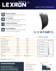 LEXRON 220W 16BB ETFE 210R ESNEK TOPCON GÜNEŞ PANELİ