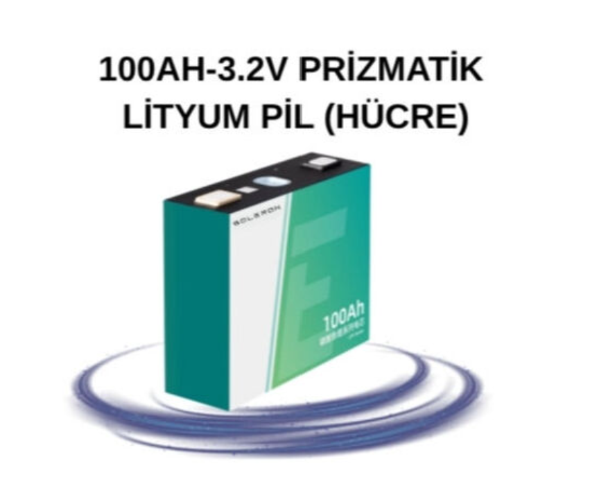 SOLERON 100AH-3.2V PRİZMATİK LİTYUM PİL (HÜCRE)