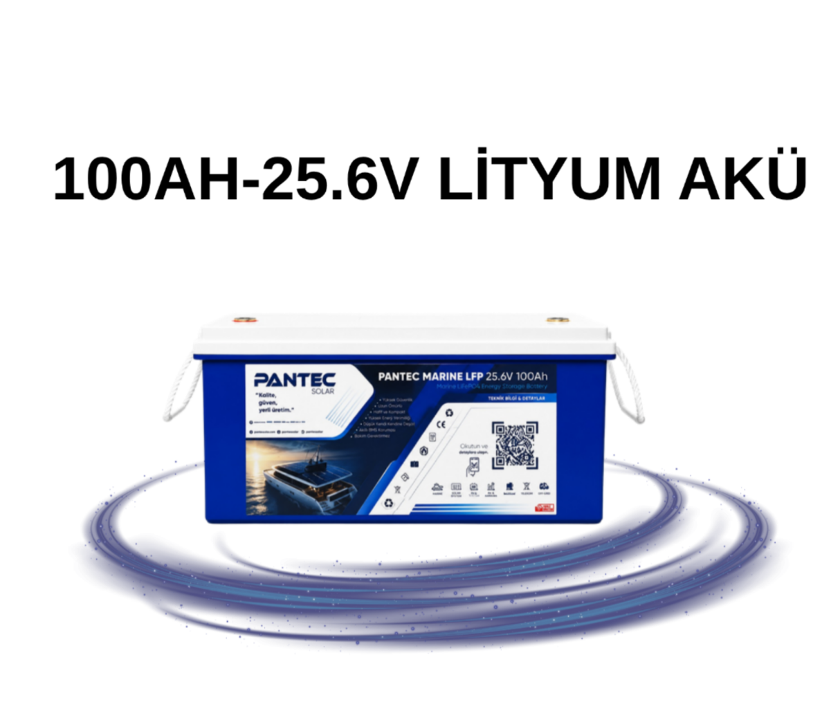 PANTEC 100AH-25.6V LİTYUM AKÜ
