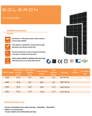 SOLERON 120W TOPCON GÜNEŞ PANELİ