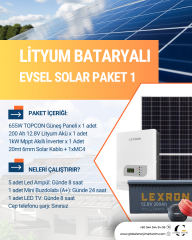 LİTYUM BATARYALI VİLLA - BAĞ EVİ PAKETLERİ - 1