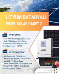 LİTYUM BATARYALI VİLLA - BAĞ EVİ PAKETLERİ - 2