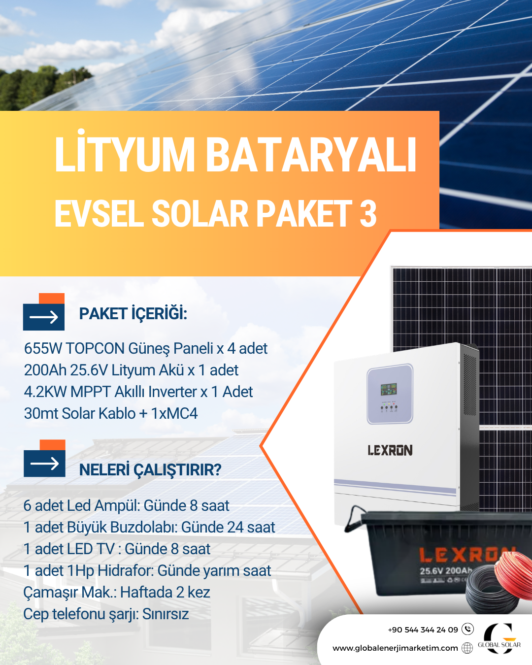 LİTYUM BATARYALI VİLLA - BAĞ EVİ PAKETLERİ - 3