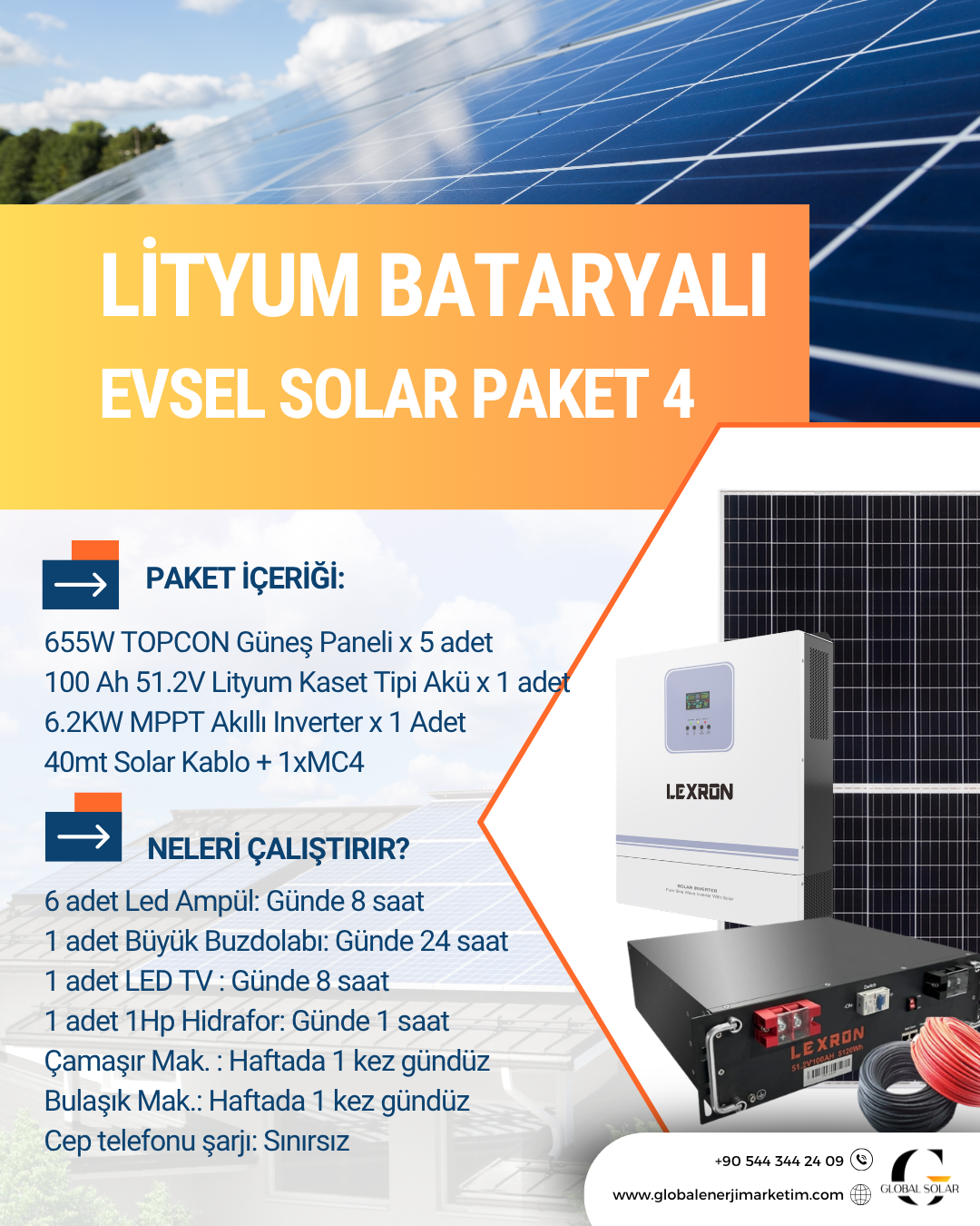 LİTYUM BATARYALI VİLLA - BAĞ EVİ PAKETLERİ - 4