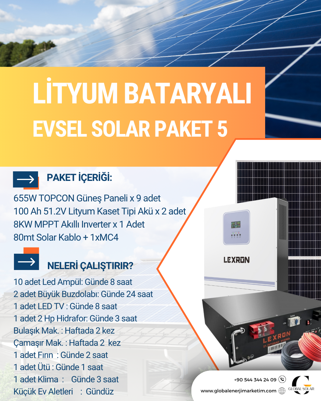 LİTYUM BATARYALI VİLLA - BAĞ EVİ PAKETLERİ - 5